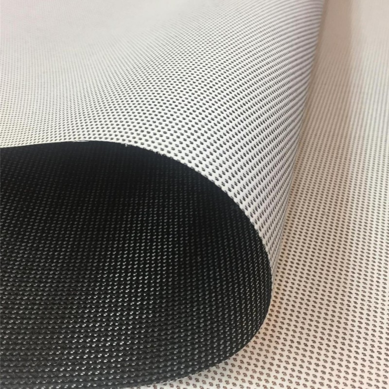 PVC Impregnated PET Mesh Fabric