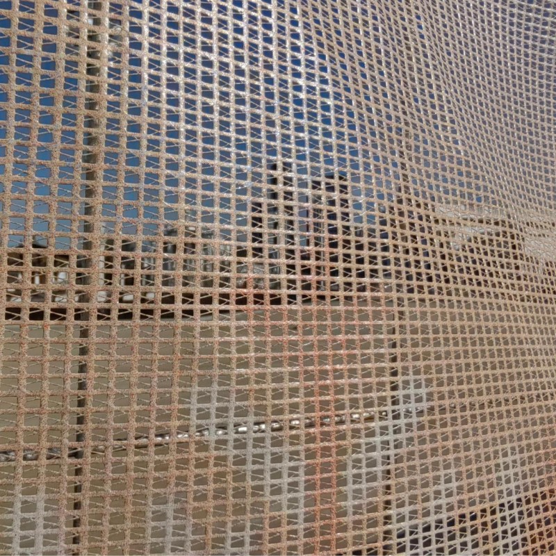 PVC Impregnated PET Mesh Fabric