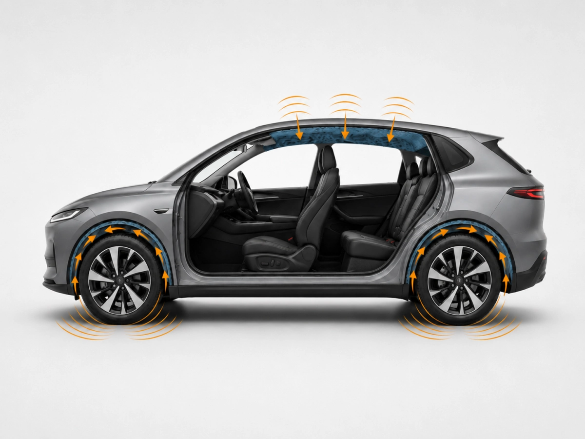 EV Cabin Noise Sources: Wind and Road